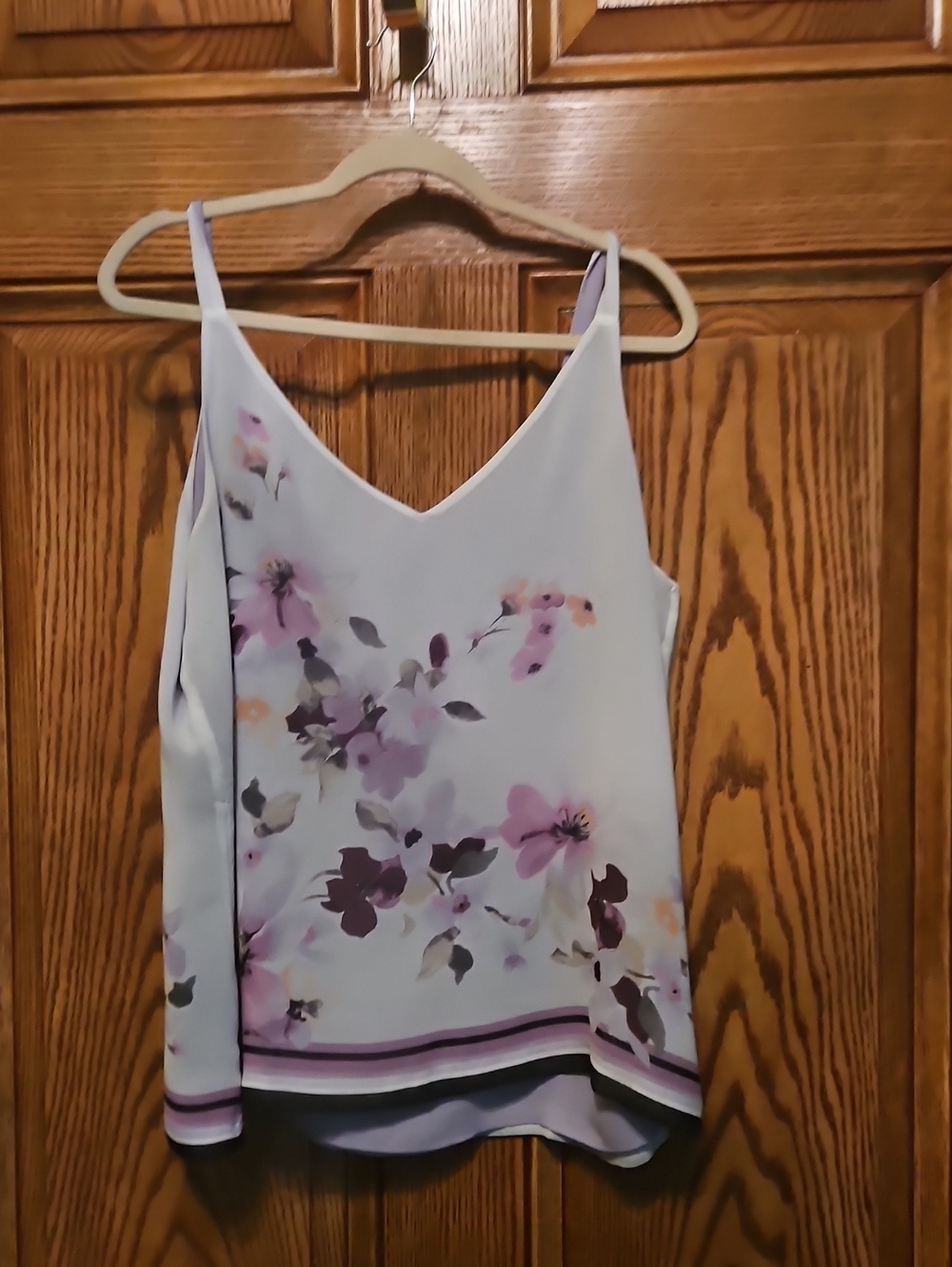Lavender Floral V-Neck Camisole